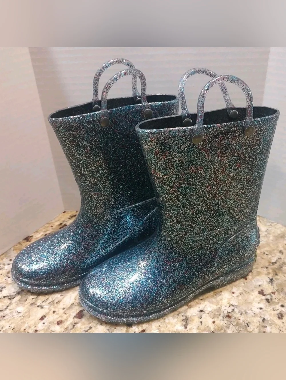 Western Chief Kids Glitter Rain Boots - Multicolor Sparkle